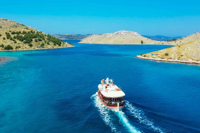 Zadar: Båtutflykt till Kornati med lunch och badstopp