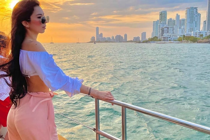 Bahia-Tour in Cartagena mit Sonnenuntergang, Party, Musik und offener Bar