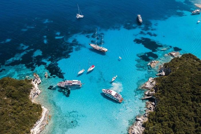 Corfu/Benitses/Lefkimmi: Paxos, Antipaxos en grottencruise