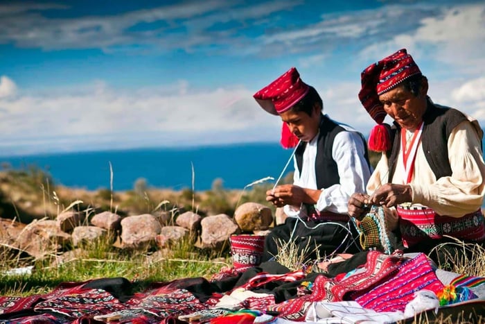 From Puno: Excursion to Uros and Taquile Islands + Income