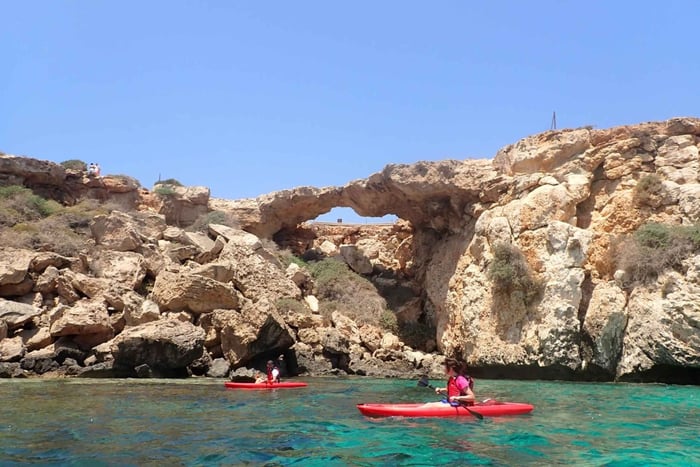 4-hour East Cape Greco Private Guided Kayak Tour
