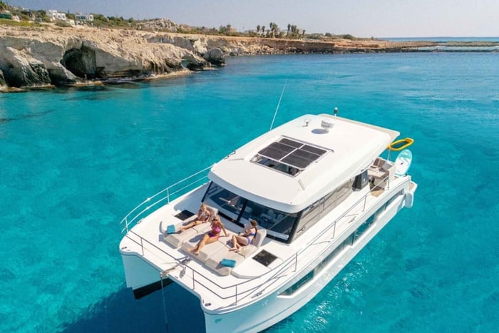 Ayia Napa: Luxury Private Catamaran Cruise