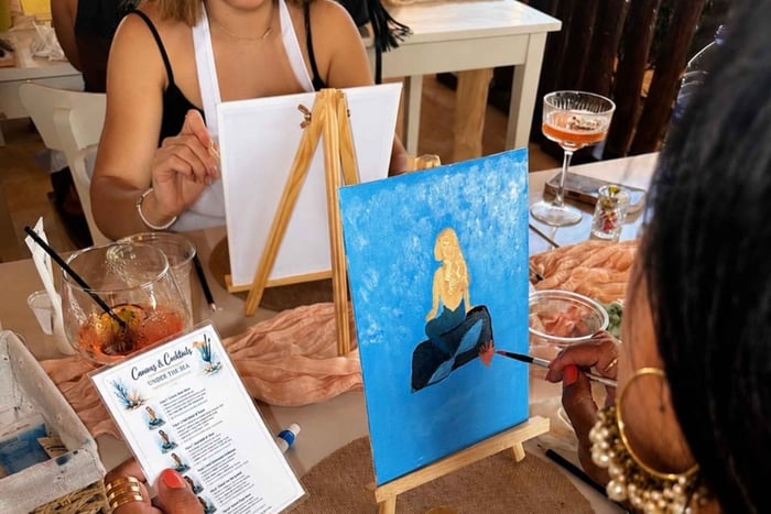 Ayia Napa: Sip and Paint Experience with Food and Drinks