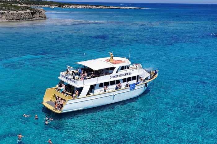 From Paphos: Blue Lagoon Tour with BBQ and Hotel Pickup