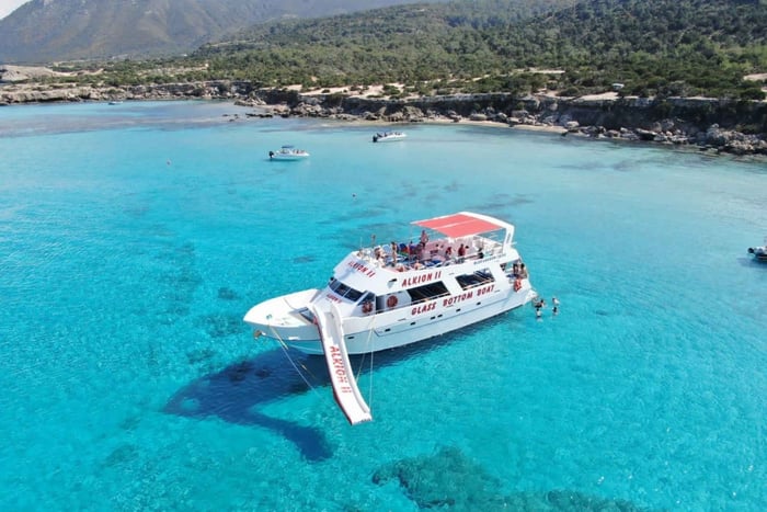 Latchi: Blue Lagoon Glass Bottom Boat Cruise with Drinks