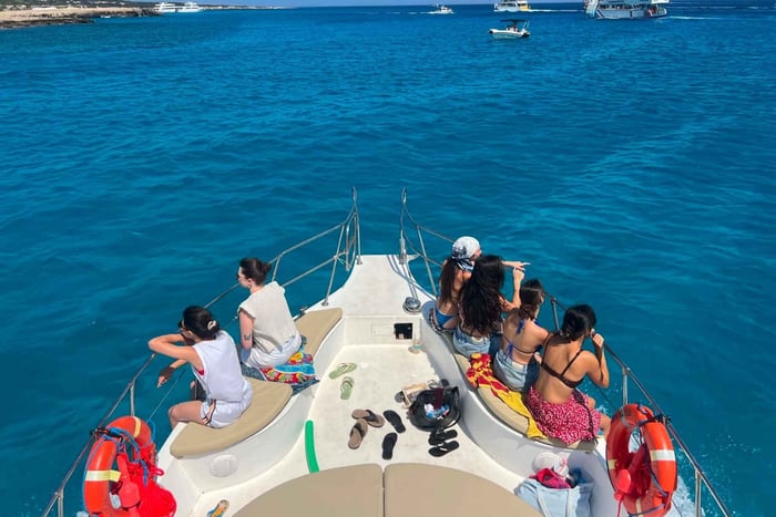 Latchi: Private Blue Lagoon Cruise with Swimming & Drinks