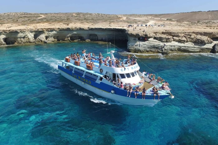 Ayia Napa: Lagoa Azul e cruzeiro das tartarugas com almoço opcional
