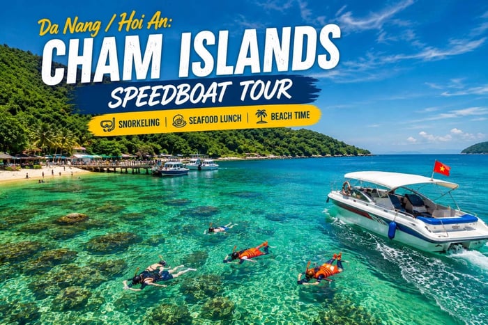 Da Nang/Hoi An: Fælles tur til Cham Islands med strand og snorkling