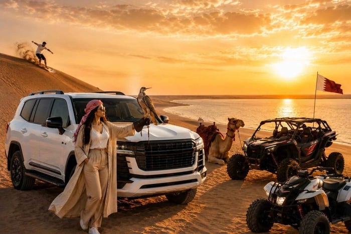Doha: ATV, Quad/Buggy Dune Bashing, Camel Ride, Sandboarding.