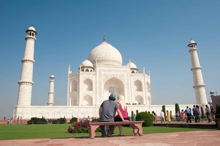 Da Agra/tour dell'alba al Taj Mahal, del Forte di Agra e del Piccolo Taj