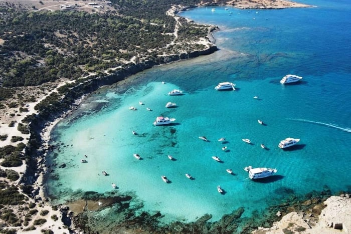 FROM LATCHI: Blue Lagoon Akamas Cruise - large water slide
