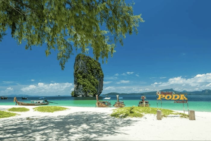 Krabi: Dagsutflykt till fyra öar med longtail-båt eller speedboat