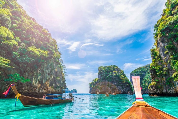 Krabi: Premium dagstur med longtailbåt og lunsj på 4 øyer