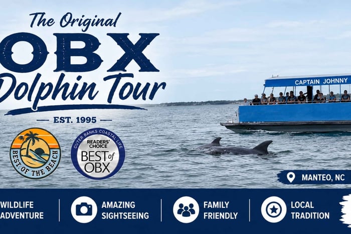 Manteo : croisière d'observation des dauphins dans les Outer Banks