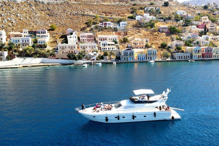 Rodos: Symin jahtiretki, rajoittamattomasti juomia ja kuljetus
