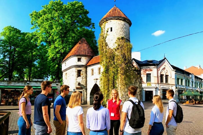 Wandeltour door de oude stad van Tallinn: van middeleeuws naar digitaal Estland