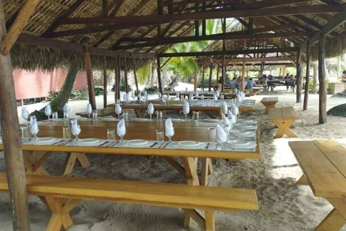 Bayahibe: Saonan saaren katamaraanikierros lounaalla ja juomilla