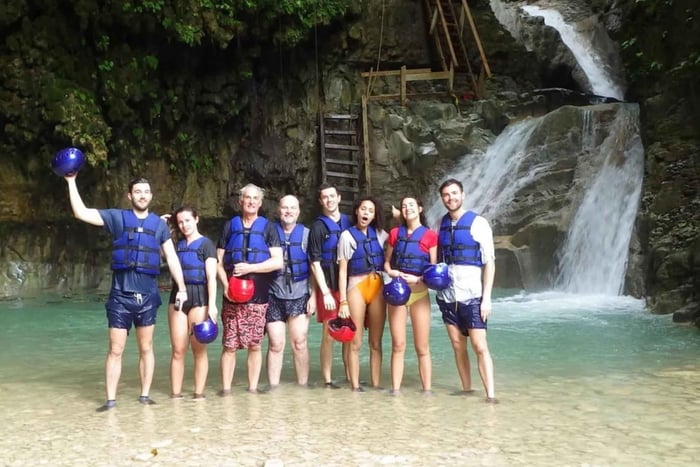Damajagua Waterfalls with Optional Ziplining Combo Tour