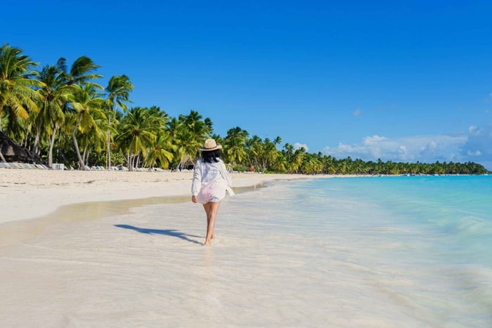 Da Punta Cana: tour dell'Isola di Saona in catamarano con open bar e buffet