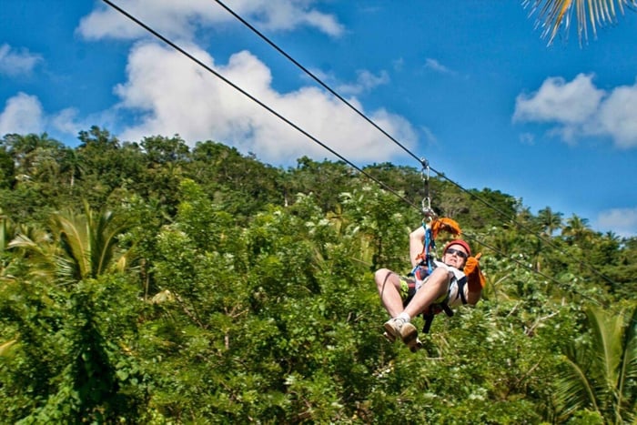 Los Haitises: Esperienza di kayak e zipline e pranzo