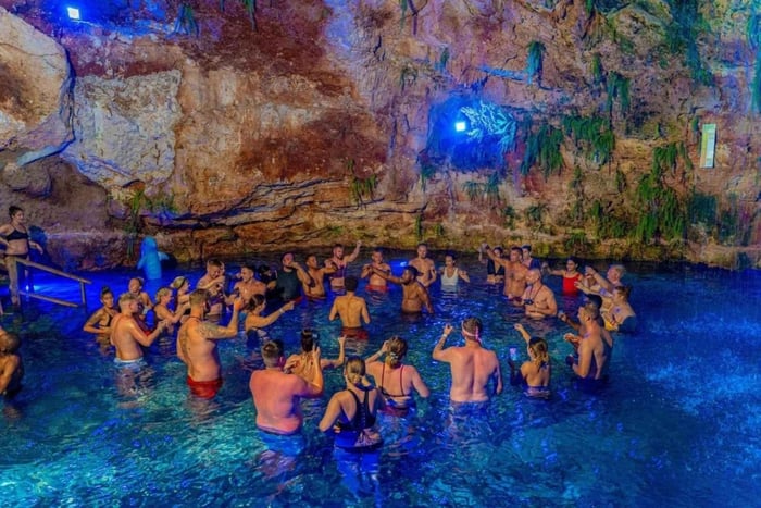 Nighttime dune buggy adventure in Punta Cana, cenote, Taíno show, party, and dinner