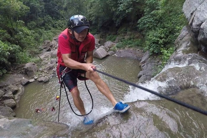 Privé: Jarabacoa: canyoning en abseilen op de Jimenoa-rivier