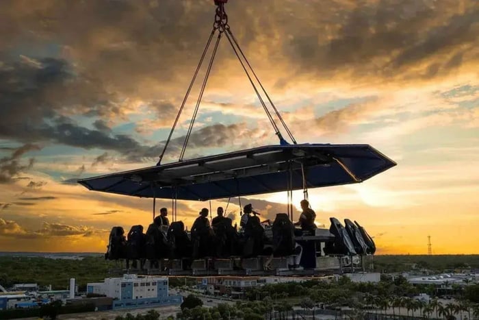 Punta Cana: jantar no céu com recolha