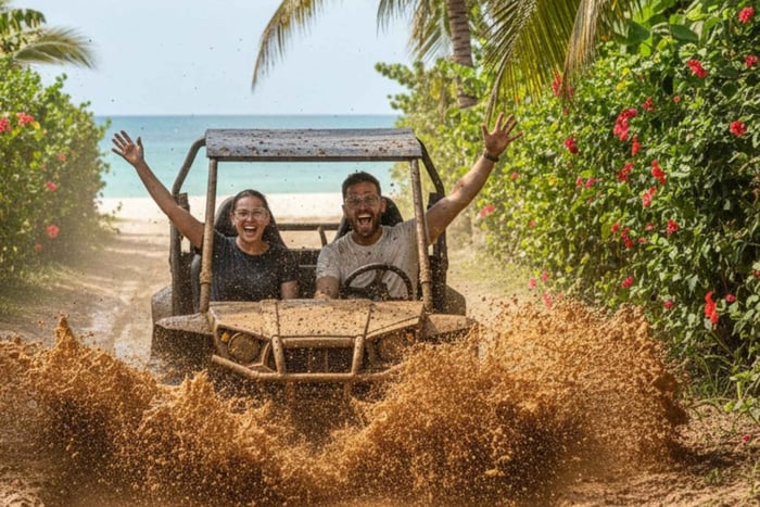 Punta Cana: dagtour met buggy naar cenote en Macao Beach
