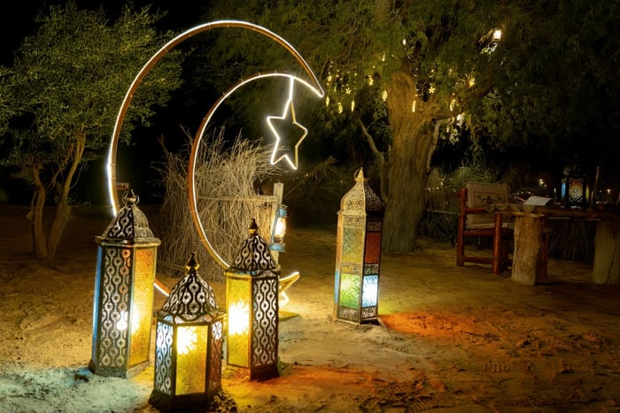 Iftar-oplevelse i Al Marmoom Oasis og oaseaktiviteter