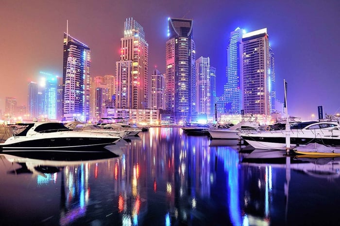 Dubai by Night City Tour with Fountain Show
