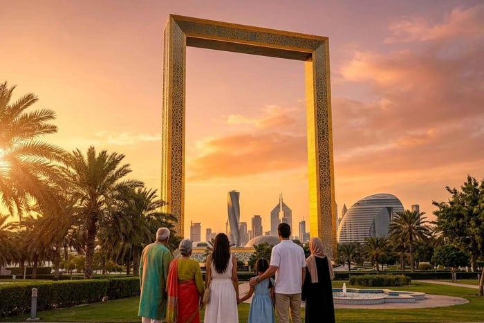 Dubai Frame and The View at The Palm with Transfer