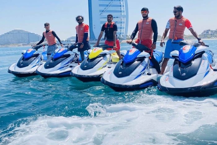 Dubai: Jet Ski Tour to Burj Al Arab and Atlantis with Drink
