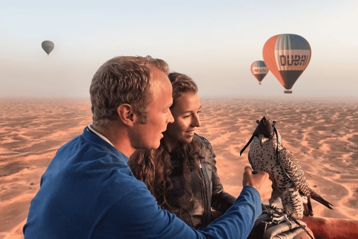 Dubai: Luxury Balloon Flight with Michelin-Curated Breakfast