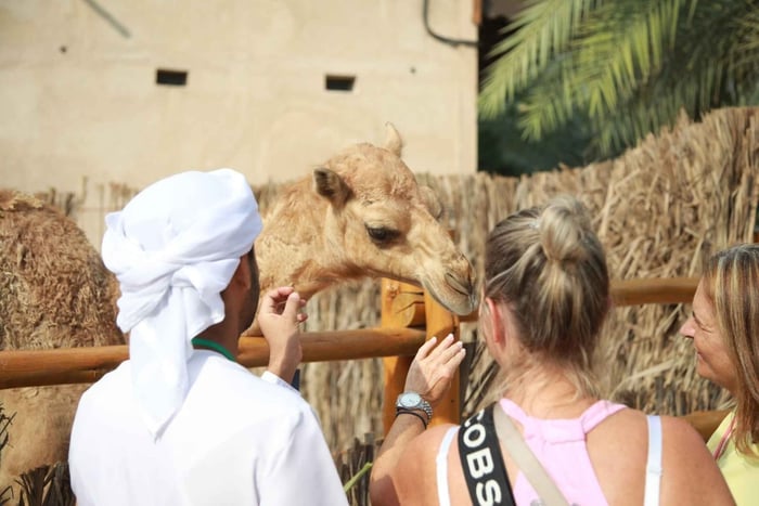 Dubai: Old City Walking Tour with Abra Ride