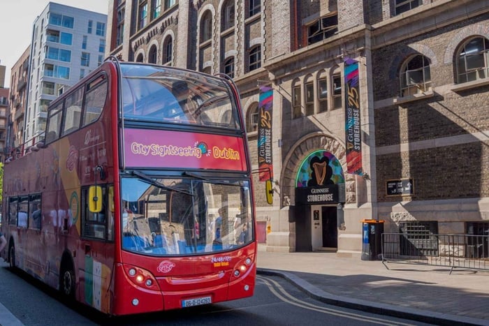 Dublín: Tour en autobús turístico con paradas libres