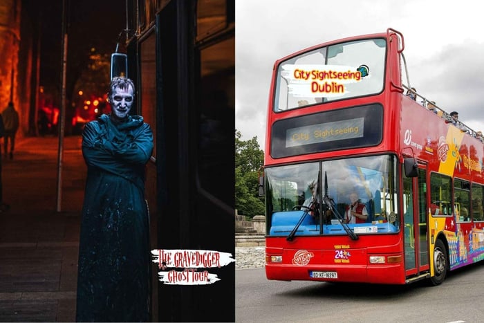 Gravedigger Ghost Tour in + City 24hr Sightseeing Dublin