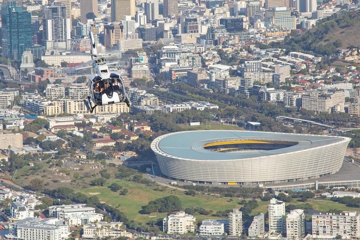 Le Cap : Tour panoramique en hélicoptère de 12 minutes dans la ville