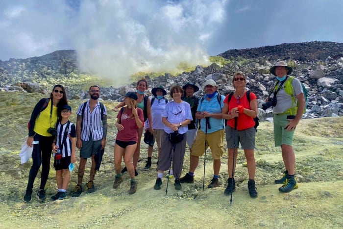 Adventure at the Sierra Negra Volcano and Sulphur Mines