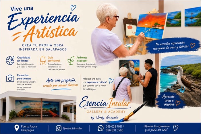 Skapa ditt eget konstverk på Galapagosöarna i Puerto Ayora