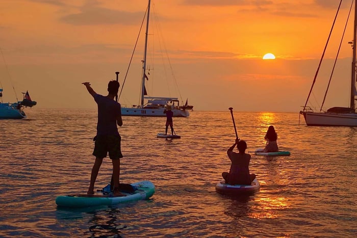 Aventura de paddleboard com leões marinhos na Ilha de San Cristobal