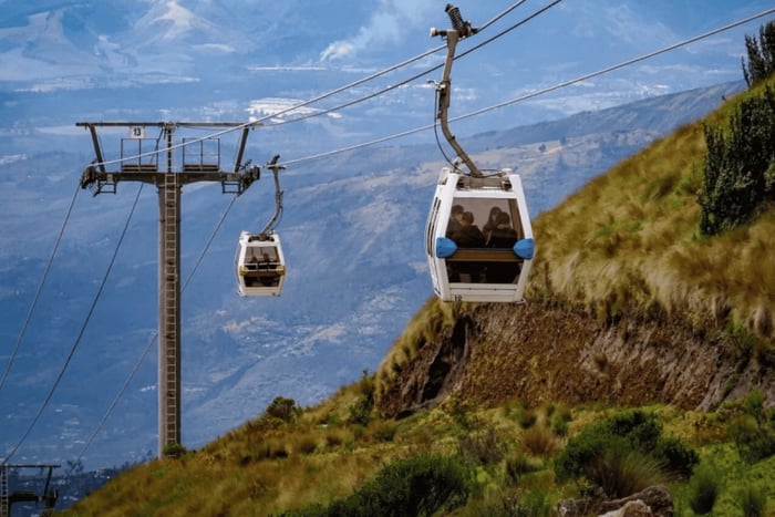 Quito: Kolejka linowa w Quito na wulkan Pichincha
