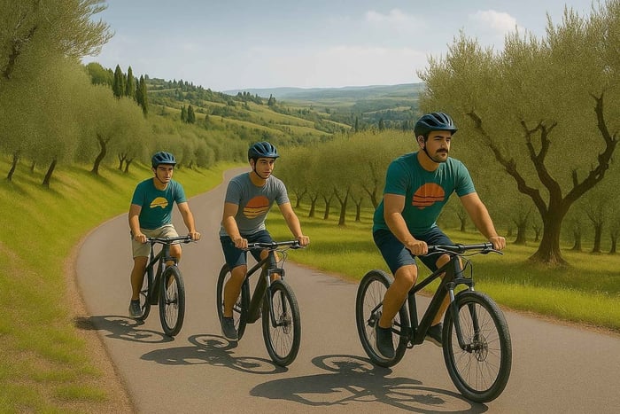 Alquiler de bicicletas eléctricas para ir a la encantadora Greve in Chianti y Montefioralle