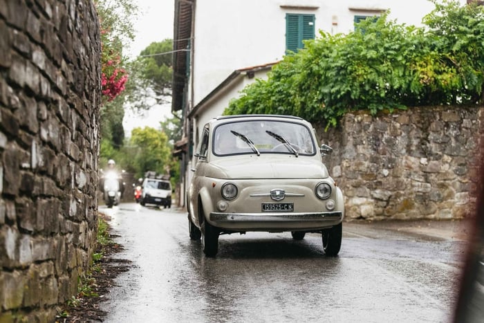 Florence : visite de la campagne en Fiat 500 d'époque
