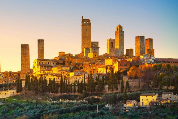 Florens: Dagsutflykt med fritid i San Gimignano och Siena