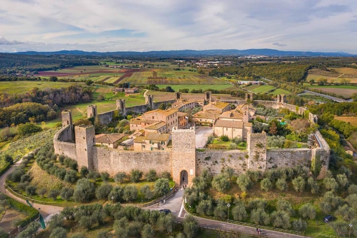 Florencja: Opcjonalna degustacja wina w Monteriggioni i Val d'Orcia