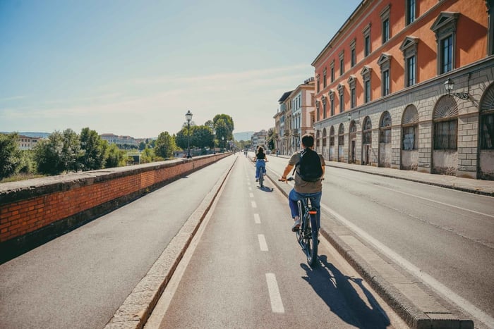 Florence : Visite nocturne en vélo électrique