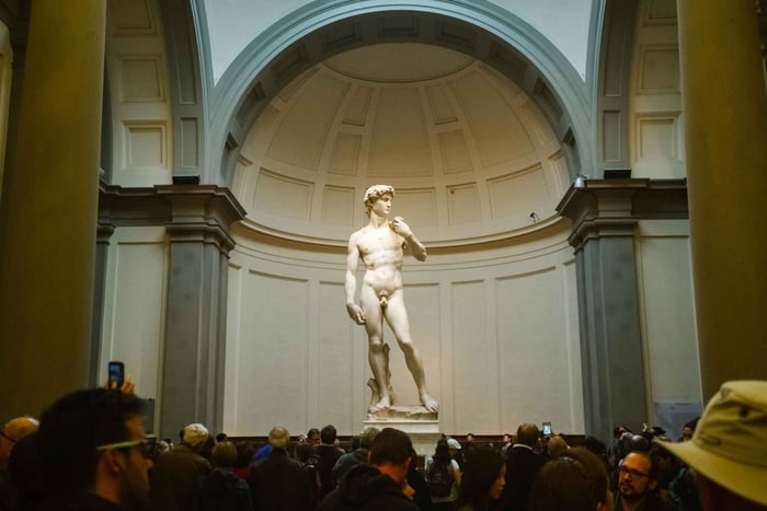 Firenze: Inngang til Michelangelos David + lydapp