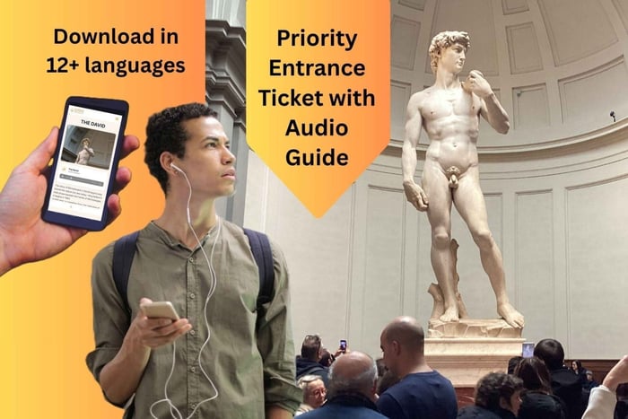 Firenze: Tidsbestemt inngang til Michelangelos David og lydguide