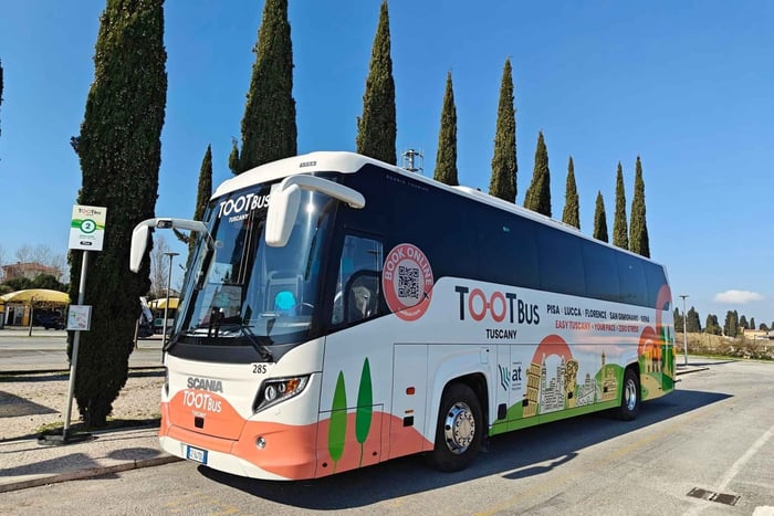 A Toscana no seu ritmo com os passeios de ônibus flexíveis da Tootbus