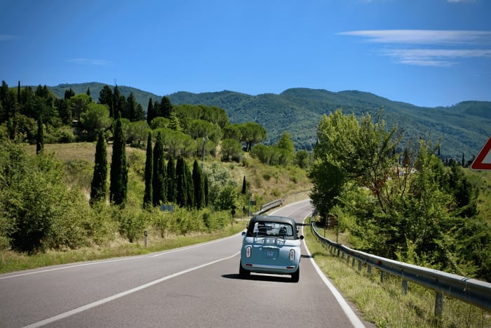 Florence : visite de la Toscane en véhicule électrique avec vin et déjeuner